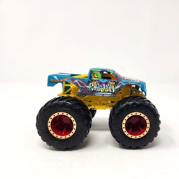 2020 Hot Wheels Monster Trucks RAIJYU Monster Truck 1:64 Demo Doubles (re8) - Picture 3 of 7